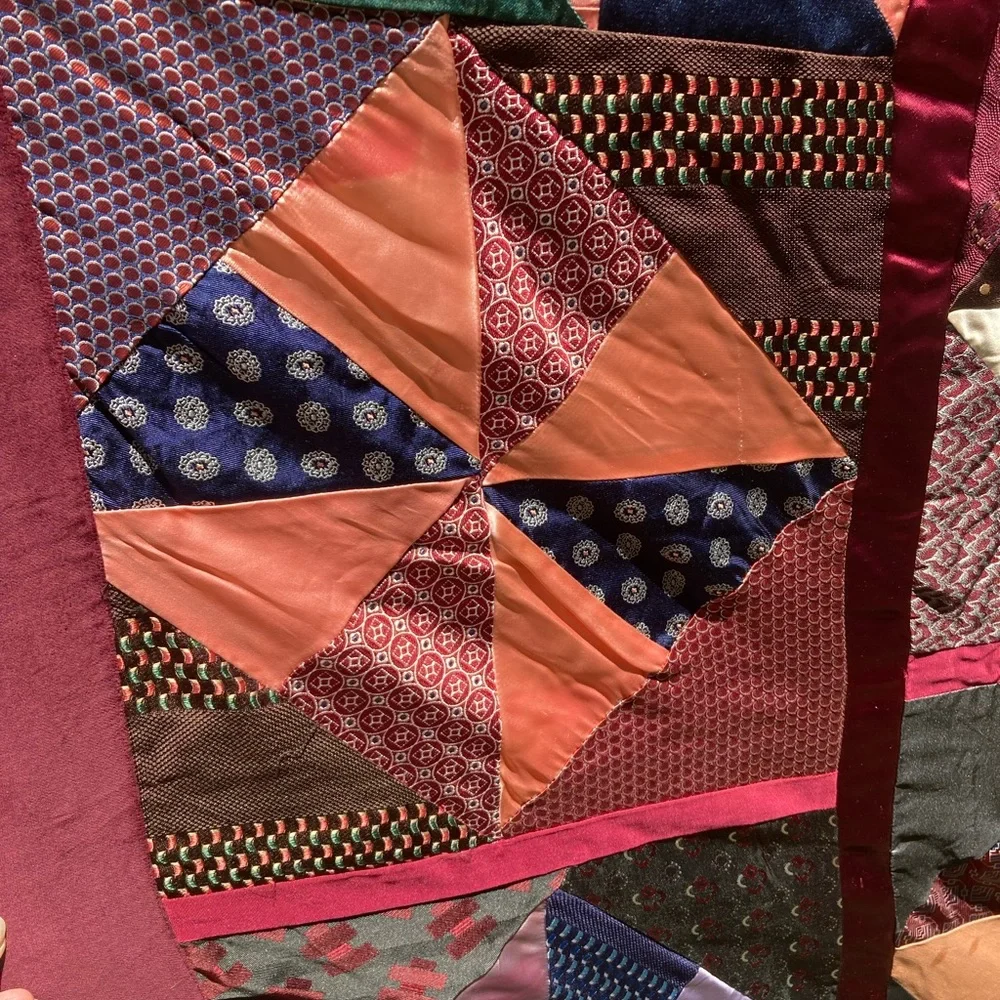 Quilt beautiful colors and patterns handmade